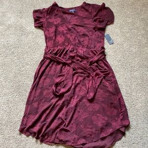 Gorgeous Long Rose design dress with ties
